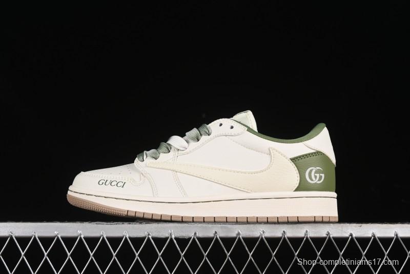 Nike Travis Scott x Fragment Design x Air Jordan 1 Low OG SP AJ1 Low-Top Casual Sneakers - XY2688-105