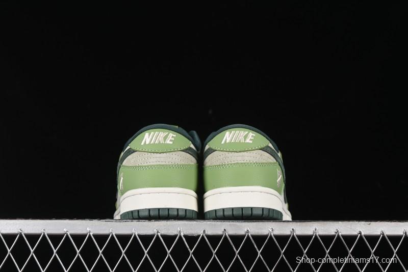 Nike SB Dunk Low UN Collaboration - Flying Spring Green Anniversary High-End Custom Low-Top Casual Skate Shoes - JH8310-959