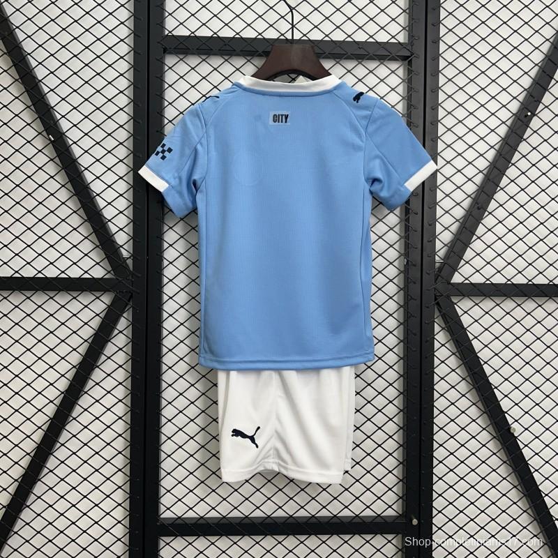 25/26 Kids Manchester City Home Size 16-28 Jersey