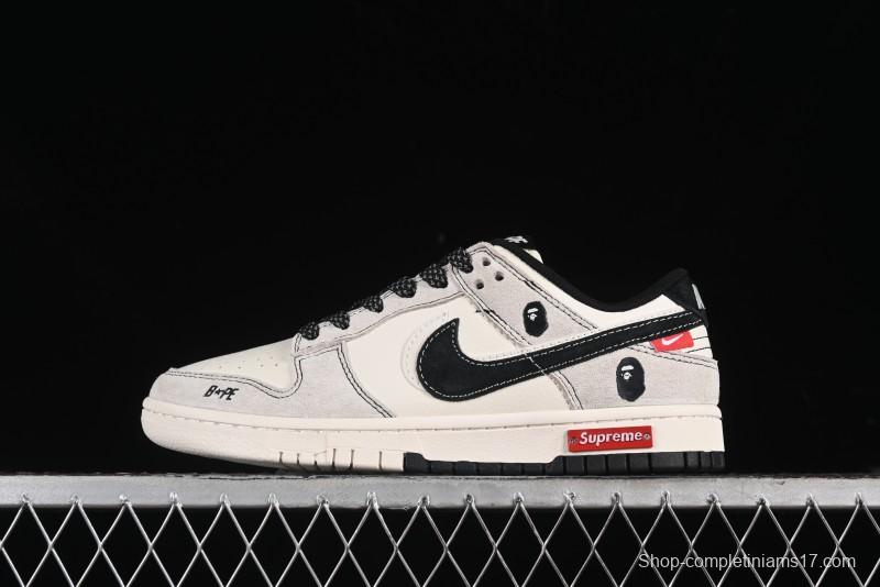 Nike SB Dunk Low Supreme x Bape Anniversary Custom Sneakers - MM1089-017