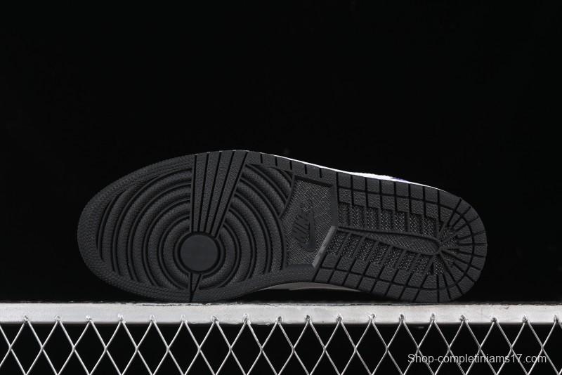 Nike Air Jordan 1 Low AJ1 Retro Basketball Shoes Lakers Purple Gold Kobe Tribute - DC2024-028