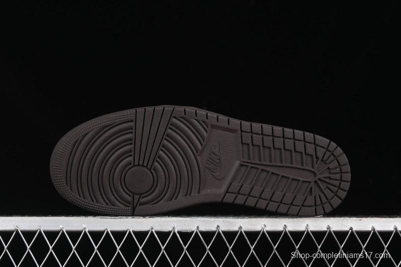 Nike Travis Scott x Air Jordan 1 Low OG AJ1 Collaboration Reverse Swoosh Sneakers - DM7866-202