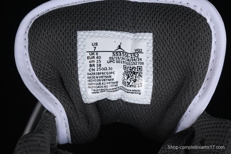 Nike Air Jordan 1 Low Iron Grey Casual Sneakers - 553558-152