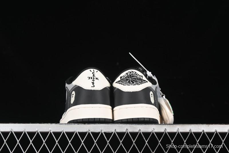 Nike Travis Scott x Fragment Design x Air Jordan 1 Low OG SP AJ1 Bape Collaboration - BB6511-626