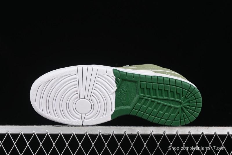 Nike SB Dunk Low Saint Laurent Series - White Green Swoosh Anniversary High-End Custom Low-Top Casual Sneakers - GF2409-170
