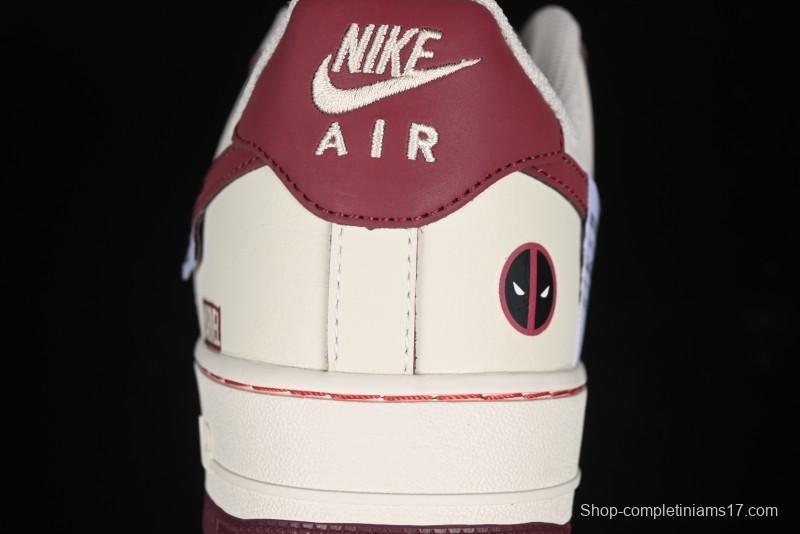 Nike Air Force 1'07 Low "Deadpool" Marvel Series Deadpool Casual Sneakers - FB1839-512