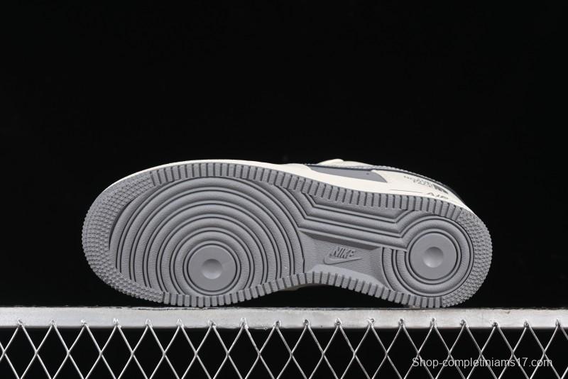 Nike Air Force 1 '07 Low The North Face Bear Collaboration - Beige Grey Swoosh Low-Top Casual Sneakers - KK1988-011