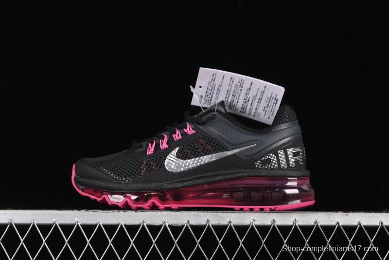 Nike Air Max 2013 Retro Breathable Mesh Cushioned Running Shoes - 555753-001