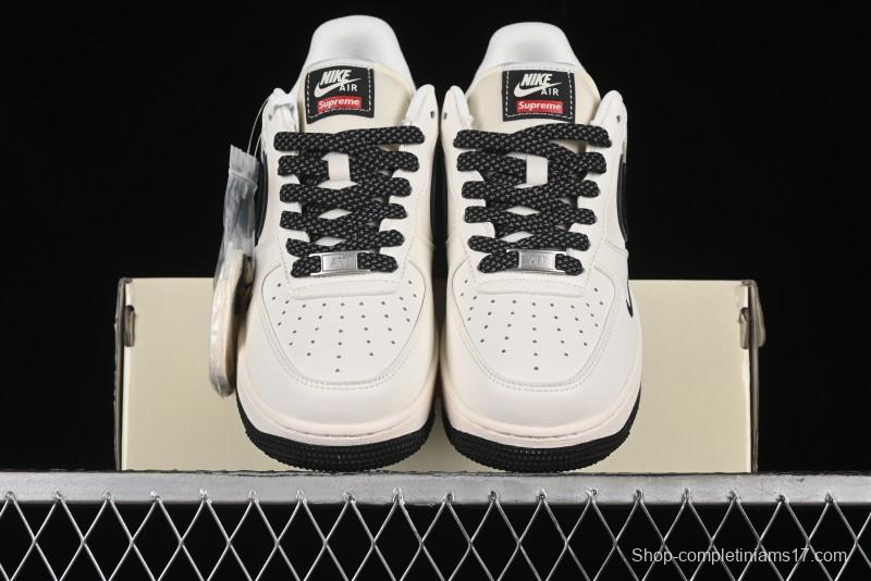 Nike Air Force 1 '07 Low Supreme Collaboration - White Black - XZ3368-001
