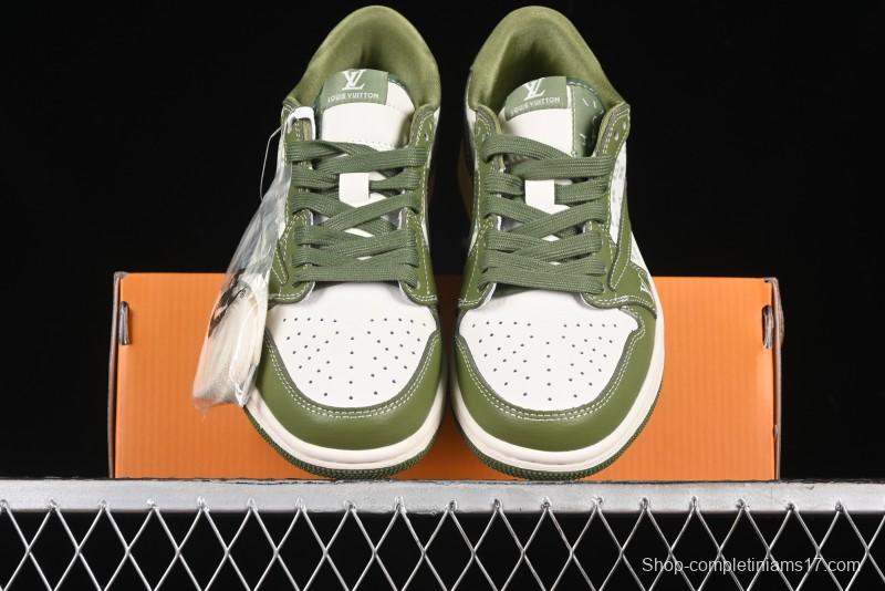 Nike Travis Scott x Fragment Design x Air Jordan 1 Low OG SP AJ1 LV Collaboration - LX1988-105