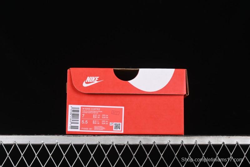 Nike Classic Cortez Leather Retro Running Shoes - FV5420-001