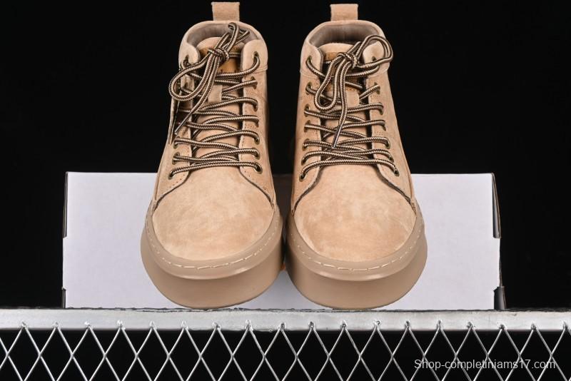 Timberland Outdoor Mid-Top Casual Martin Boots with Premium Suede Leather - TB10072SAND