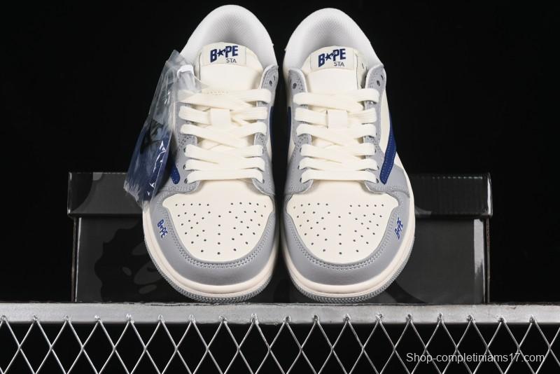 Nike Travis Scott x Fragment Design x Air Jordan 1 Low OG SP AJ1 Bape Collaboration - LJ5188-021