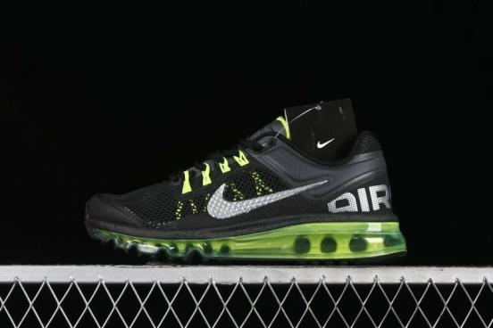 Nike Air Max 2013 Retro Breathable Mesh Cushioned Running Shoes - 555426-003