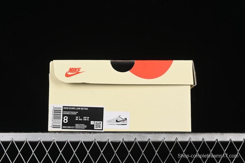 Nike SB Dunk Low Stussy Series - Battle Grey Black Hook Anniversary High-End Custom Low-Top Casual Skate Shoes - MM1089-027