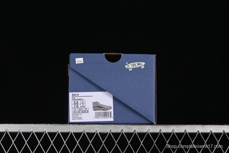 Vans Notre Premium Sk8-Hi High-Top Skate Shoes with Upgraded Suede and Linen Materials - VN000CR0BWQ