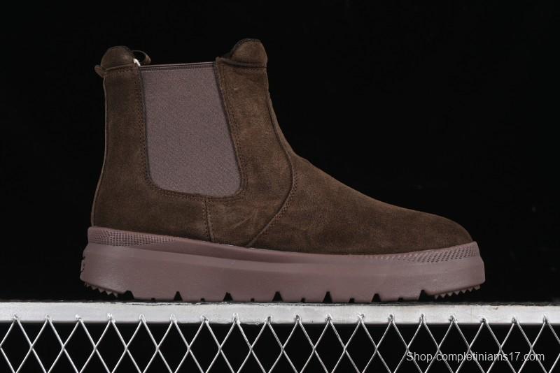 UGG Burleigh Chelsea Winter Boots for Men with Lightweight Anti-Slip Sole and Genuine Wool Leather - 1152050