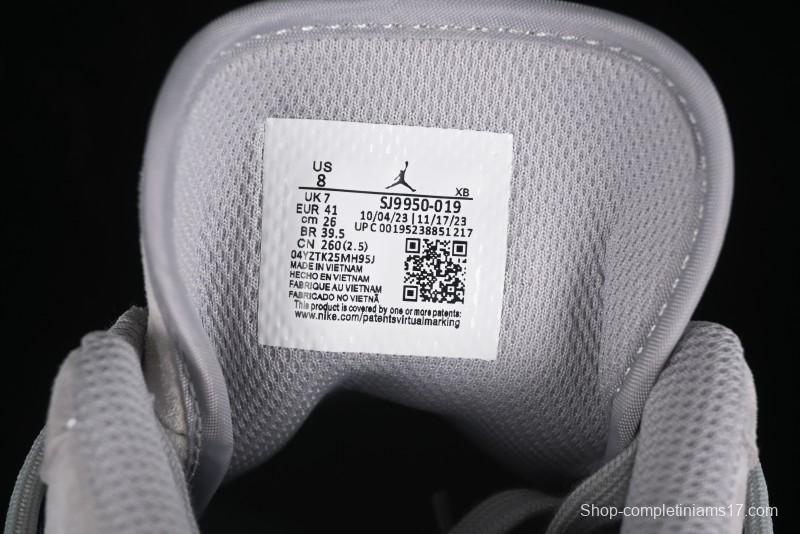 Nike Air Jordan 1 Low AJ1 Bape Collaboration - Grey Blue Retro Basketball Shoes with Custom Laces - SJ9950-019