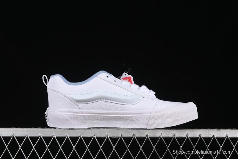 Vans Classics Knu Skool Full Grain Leather White Bread Sneakers - VN0009QCDSB