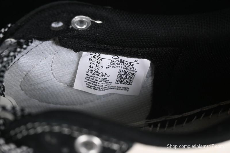 Nike Travis Scott x Fragment Design x Air Jordan 1 Low OG SP AJ1 Supreme Stussy Collaboration - Red Tab Black Warrior Low Top Casual Sneakers - SJ2068-124