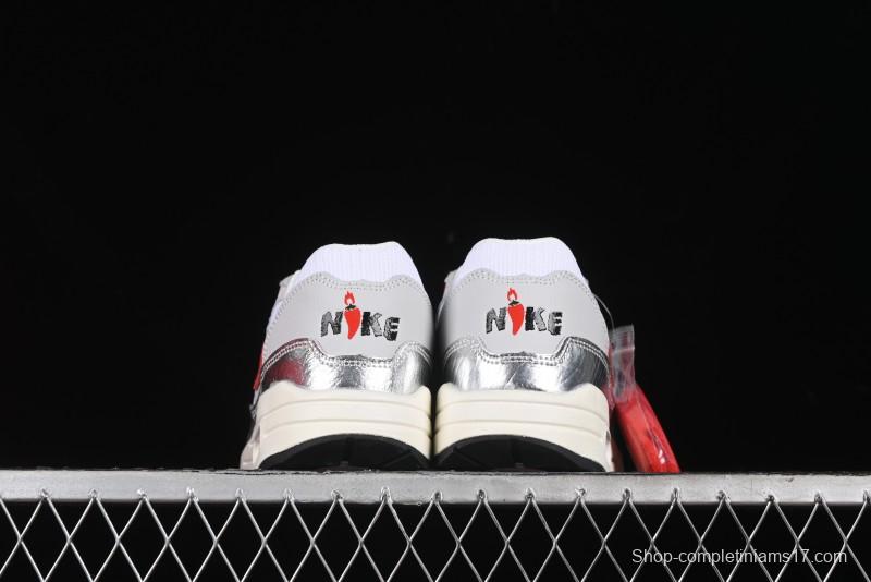 Nike Air Max 1 Retro Running Shoes with Half-Sole Air Cushion - HF7746-100