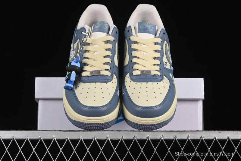 Nike Air Force 1 Low "Ghost Fire Clown" Halloween Themed Casual Sneakers - XL2321-333