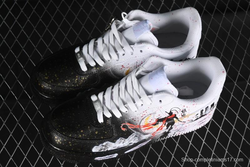 Nike Air Force 1 '07 Low Black Myth Wukong Custom Spray-Painted Gift Box Low-Top Casual Sneakers - ZH0316-045