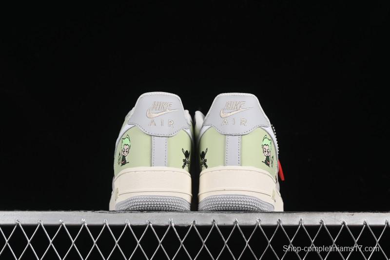 Nike Air Force 1'07 Low "Three Blade Flow" One Piece Series - Zoro's Santoryu Casual Sneakers - CJ0304-510