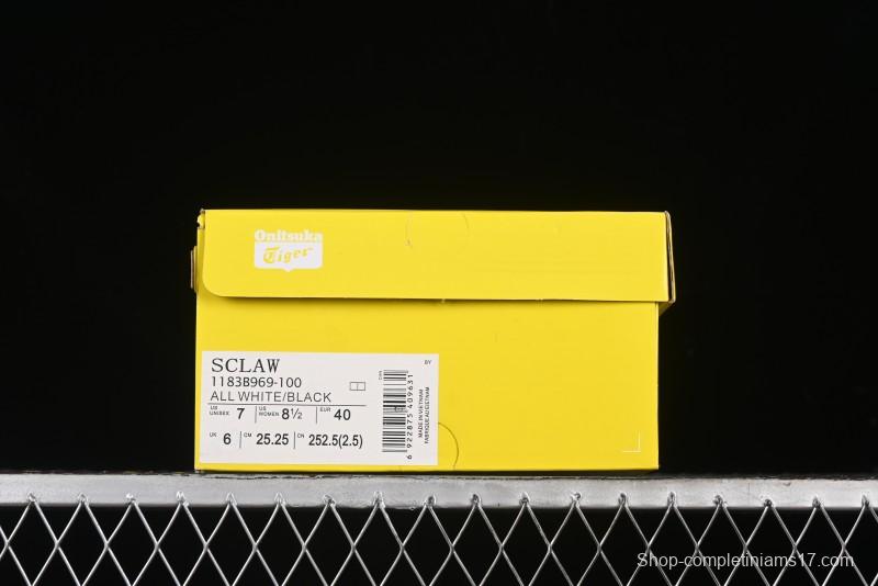 Onitsuka Tiger Sclaw Comfortable Versatile Slip-Resistant Low-Top Lifestyle Casual Shoes - 1183B969-100