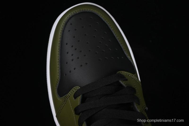 Nike Air Jordan 1 Mid AJ1 Army Green Mid-Top Casual Sneakers - DQ8426-092