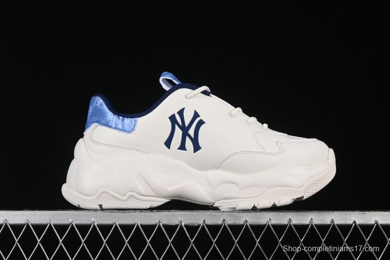 New York Yankees MLB Bigball Chunky Window Velvet Monogram Thick Sole Casual Running Shoes - 3ASHWVM4650NYS