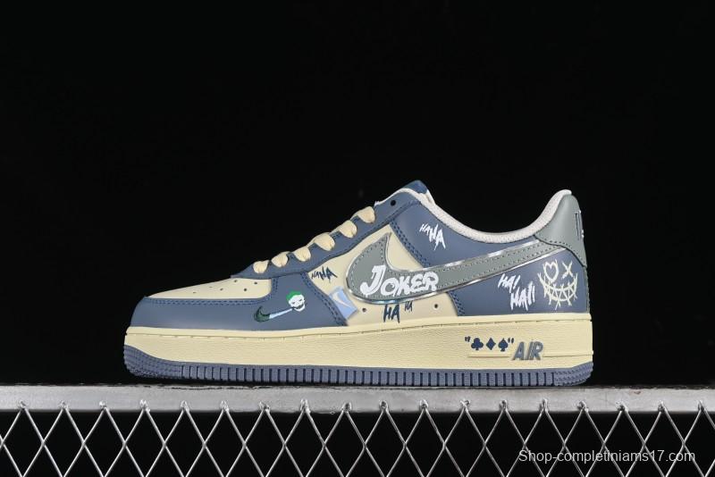 Nike Air Force 1 Low "Ghost Fire Clown" Halloween Themed Casual Sneakers - XL2321-333