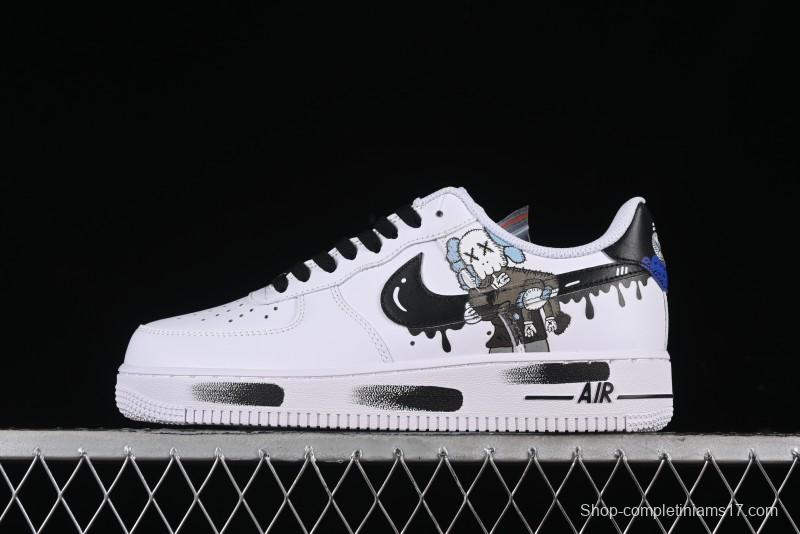 Nike Air Force 1 '07 Low Kaws Bear Collaboration Casual Sneakers - CW2288-111