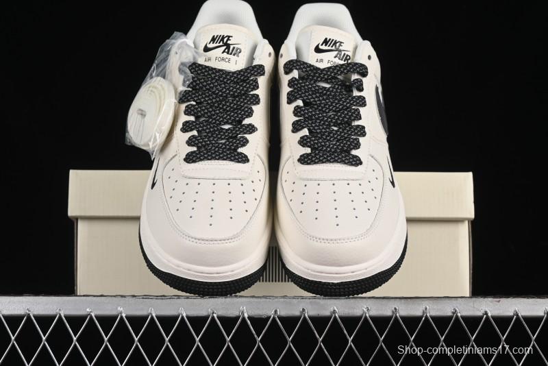 Nike Air Force 1 '07 Low QR Code Black Star Sneakers - CU1836-962