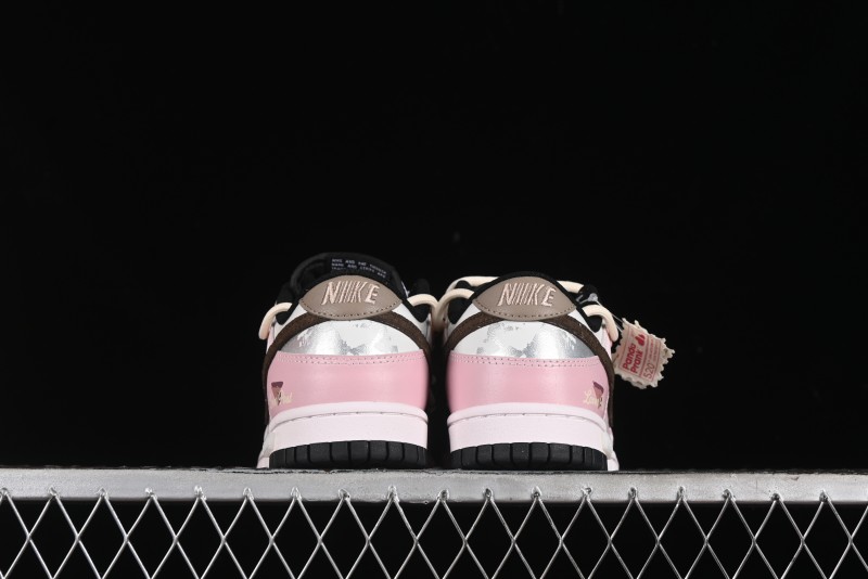 Nike Dunk Low Panda Prank Special Edition Heartbeat Mail Casual Sneakers - CW1590-100