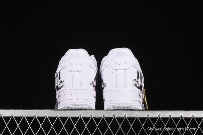 Nike Air Force 1 '07 Low Black Myth Wukong Custom Spray-Painted Gift Box Low-Top Casual Sneakers - ZH0316-045