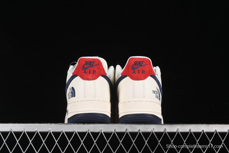 Nike Air Force 1 '07 Low The North Face Collaboration - White Blue Red Casual Sneakers - XZ6188-016