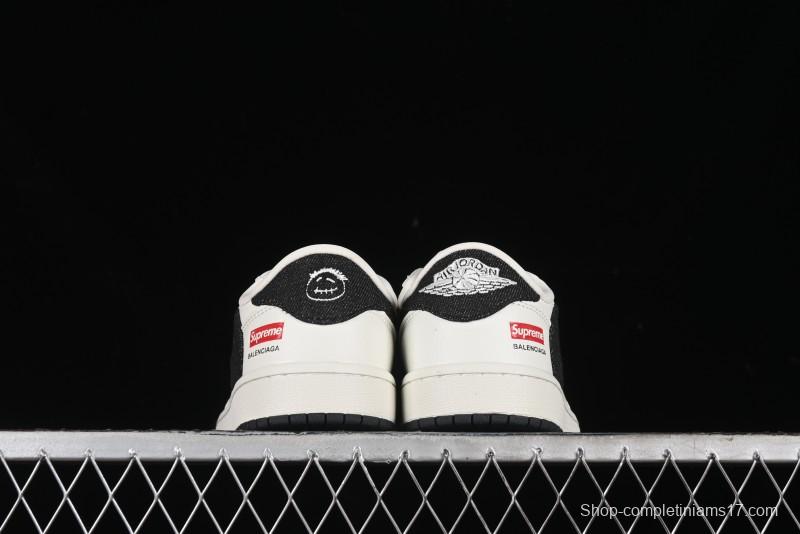 Nike Travis Scott x Fragment Design x Air Jordan 1 Low OG SP AJ1 Supreme Collaboration - JH6088-704