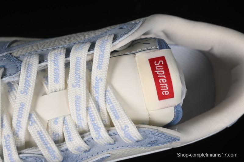 Nike Travis Scott x Fragment Design x Air Jordan 1 Low OG SP AJ1 Supreme Collaboration - Tie-Dye Blue Low-Top Casual Sneakers - CH6336-010