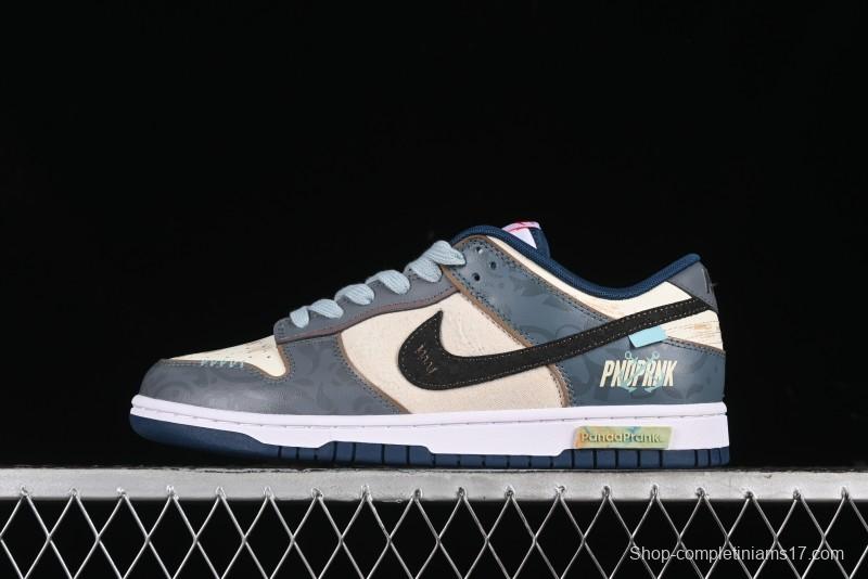 Nike Dunk Low Panda Prank Nautical Era Exploration Wave Low Top Casual Sneakers - DD1391-400
