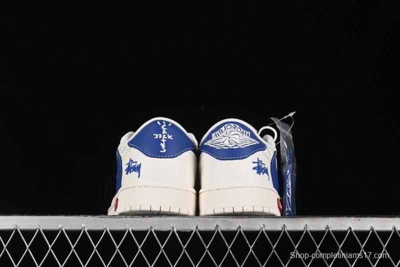 Nike Travis Scott x Fragment Design x Air Jordan 1 Low OG SP AJ1 Retro Sneakers - SJ2068-117