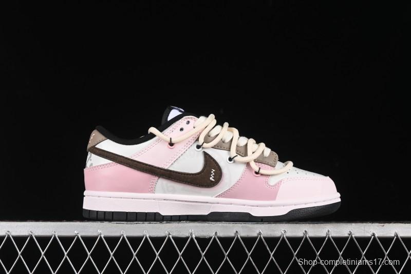 Nike Dunk Low Panda Prank Special Edition Heartbeat Mail Casual Sneakers - CW1590-100