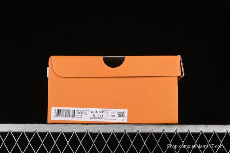 Nike Travis Scott x Fragment Design x Air Jordan 1 Low OG SP AJ1 LV Collaboration - XZ1268-002