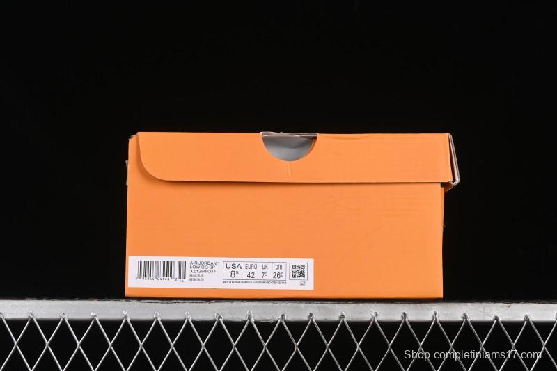 Nike Travis Scott x Fragment Design x Air Jordan 1 Low OG SP AJ1 LV Collaboration - XZ1268-003