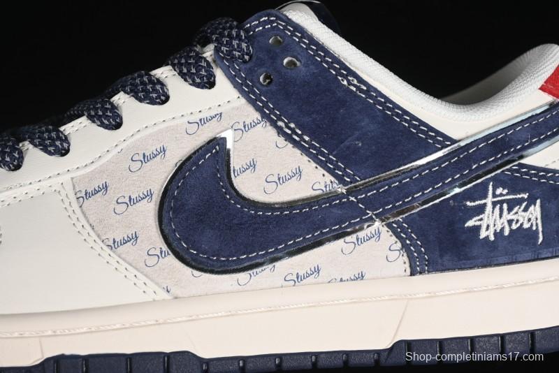 Nike SB Dunk Low Stussy Anniversary Edition Custom Premium Low-Top Skateboarding Shoes - XX2025-609
