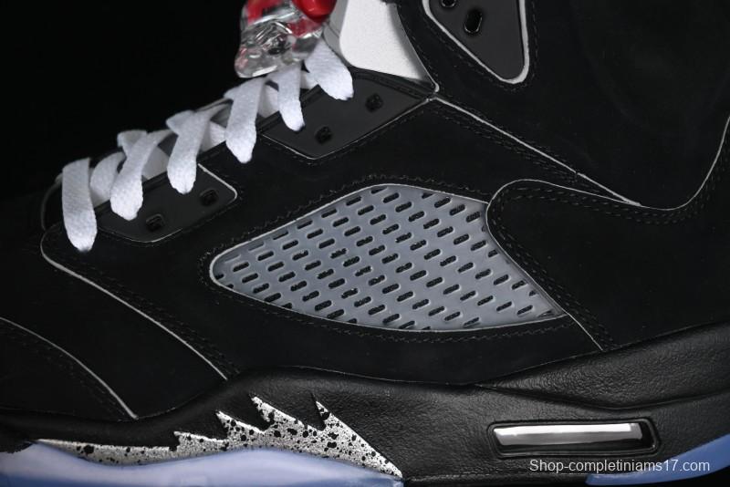 Nike Air Jordan 5 Retro Black Metallic Reimagined Basketball Shoes - HF3975-001