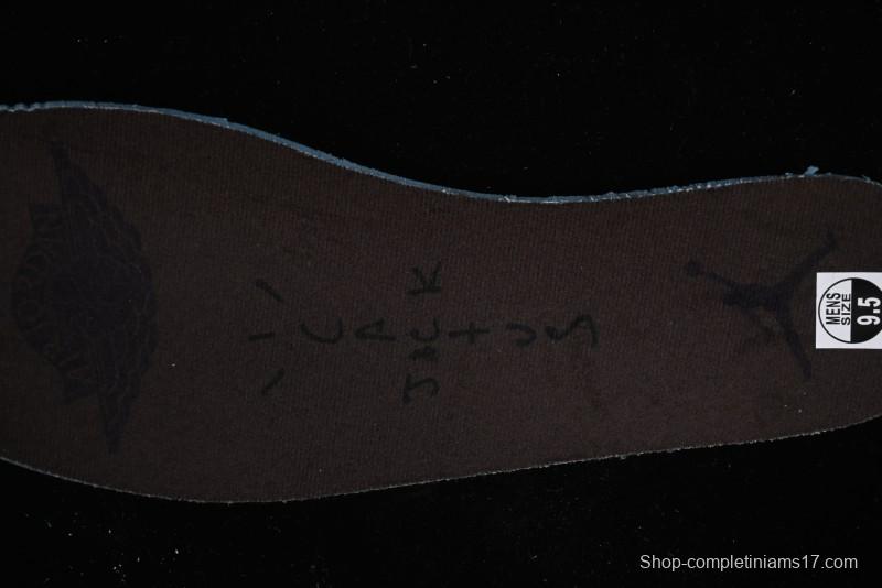 Nike Travis Scott x Air Jordan 1 Low OG AJ1 Collaboration Reverse Swoosh Sneakers - DM7866-202