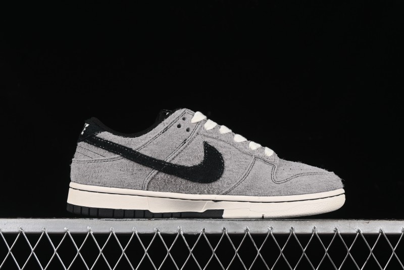 Nike SB Dunk Low Stussy Series - Battle Grey Black Hook Anniversary High-End Custom Low-Top Casual Skate Shoes - MM1089-027