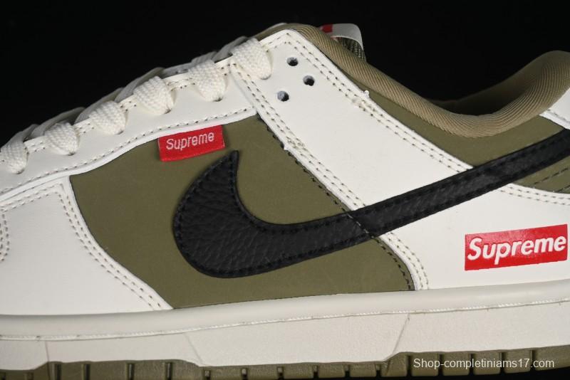 Nike SB Dunk Low Supreme Collaboration - Liberation Green Anniversary High-End Custom Low-Top Casual Sneakers - CH8311-231