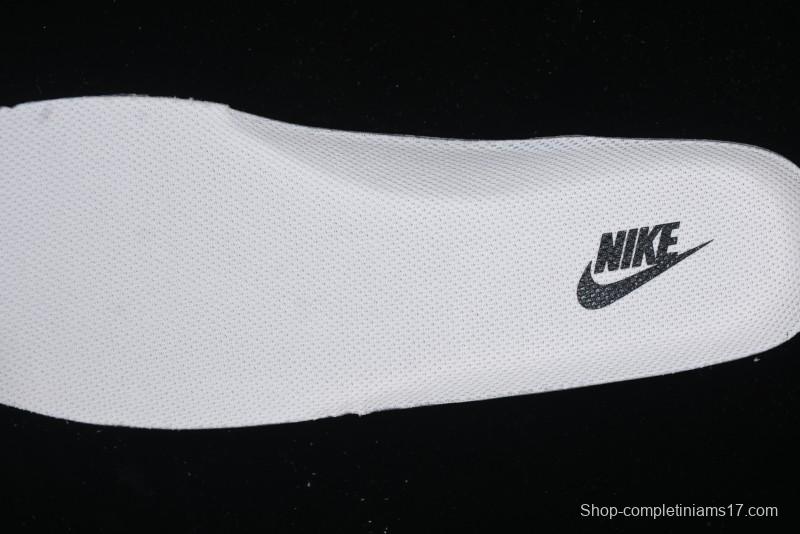 Nike Air Force 1 '07 Low Stussy Collaboration - Black White Mini Swoosh Low-Top Casual Sneakers - SJ6698-010